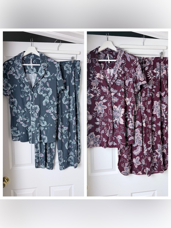 Soma Other - Soma Cool Nights Cropped Pajama Set Short Sleeve Bundle of 2 NWT Size Large